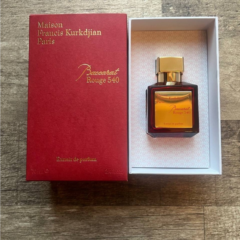 Maison Francis Kurkdjian Red and Gold Perfume Bottle